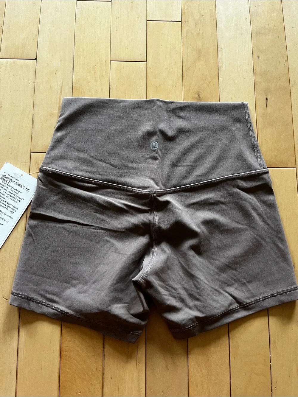 lululemon athletica High-Rise Align 4” Bike Shorts - Taupe - Picture 4 of 4